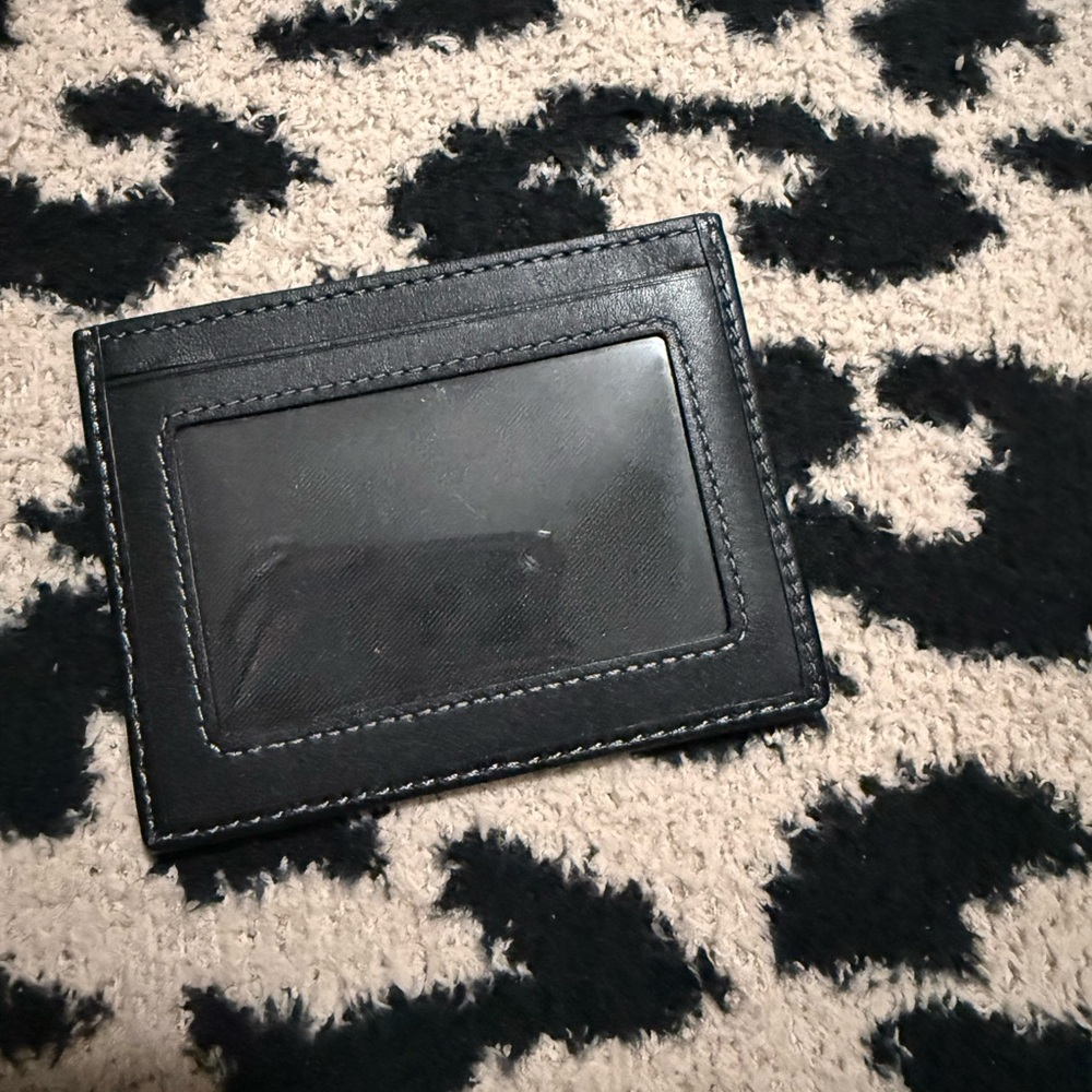 Coach Essential Card Case - Black Denim - NWOT - Picture 2 of 2